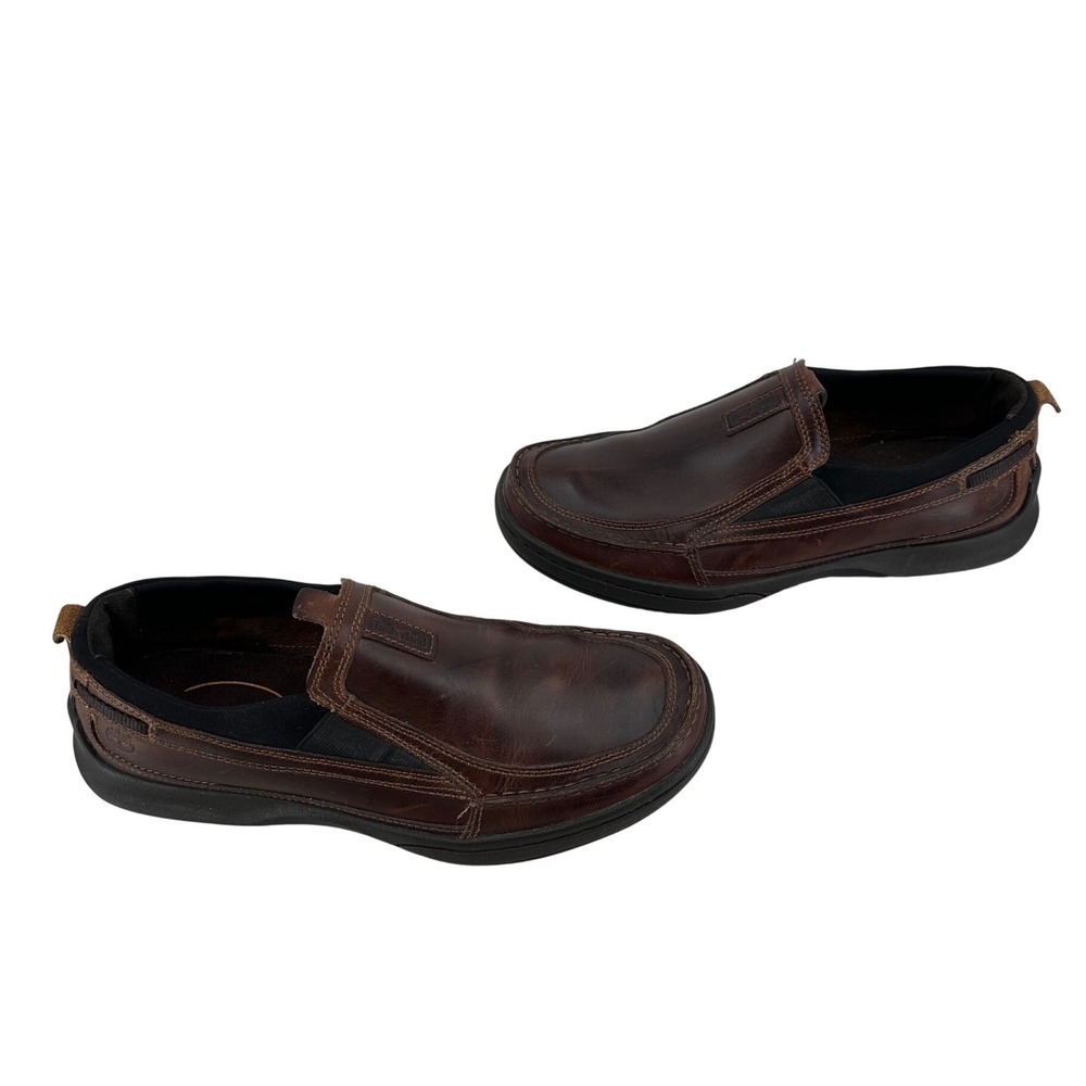 Timberland Men's Brown Leather‎ Slip On Loafers Shoes 74561 Size 9M Casual